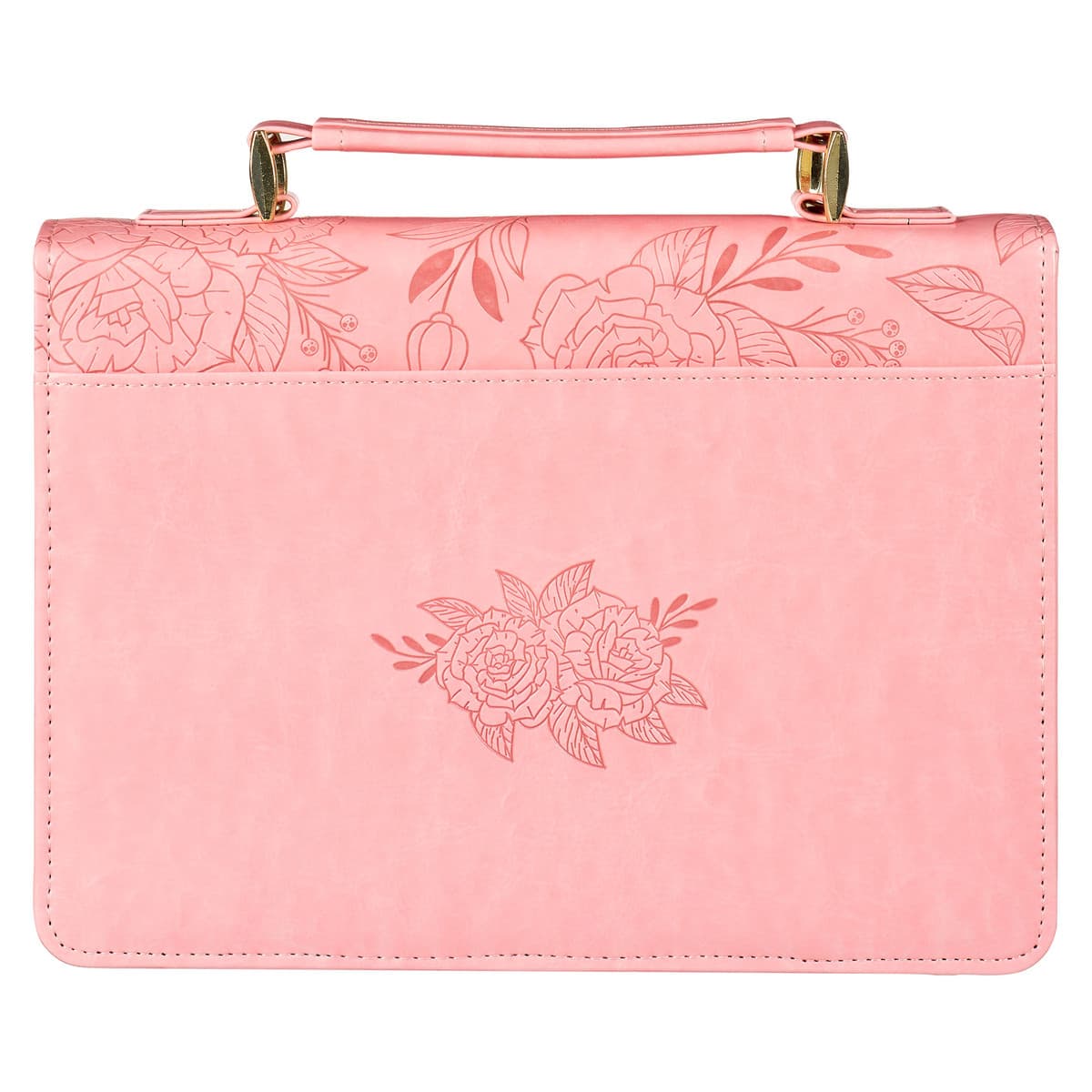 Strength and Dignity - Proverbs 31:25 Rose Pink Faux Leather Bible Case - Large, picture 2