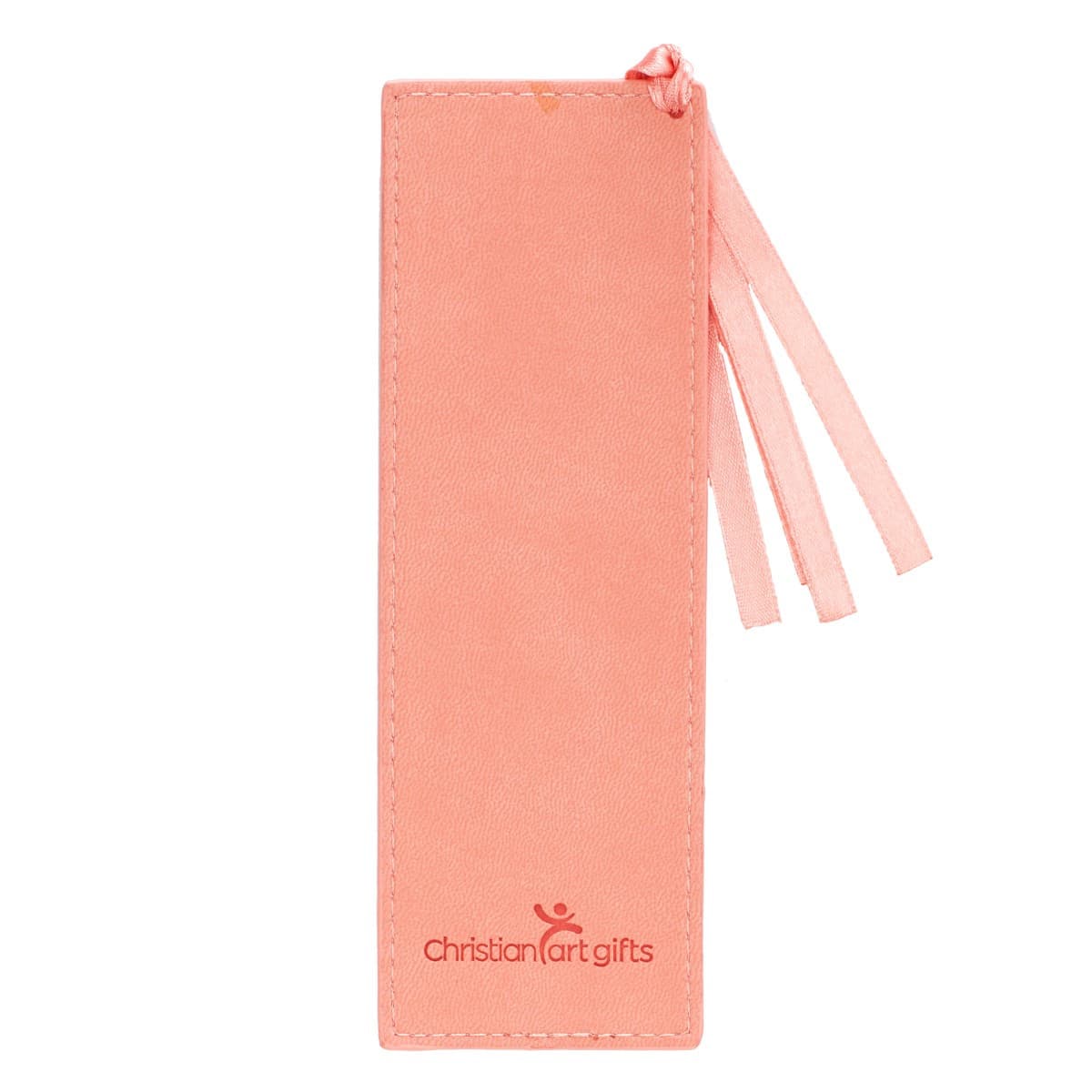 All Things - Romans 8:28 Coral Faux Leather Bookmark, picture 2