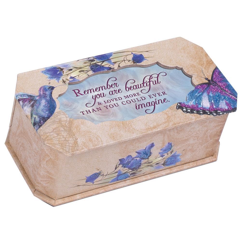 REMEMBER YOU ARE BEAUTIFUL MUSICAL JEWELRY BOX