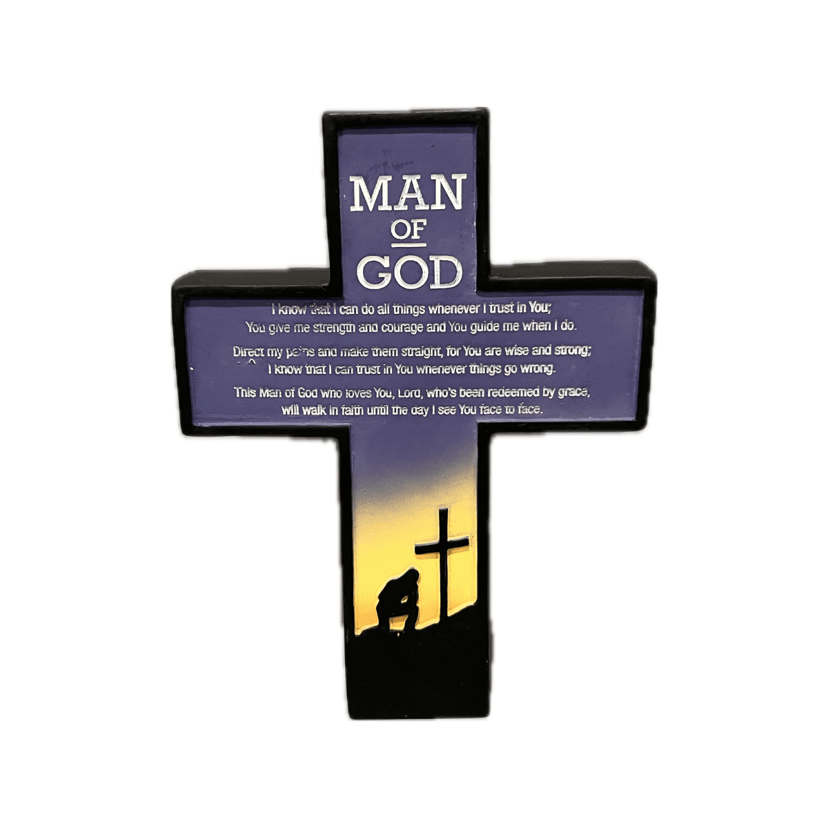 Man Of God Tabletop Cross