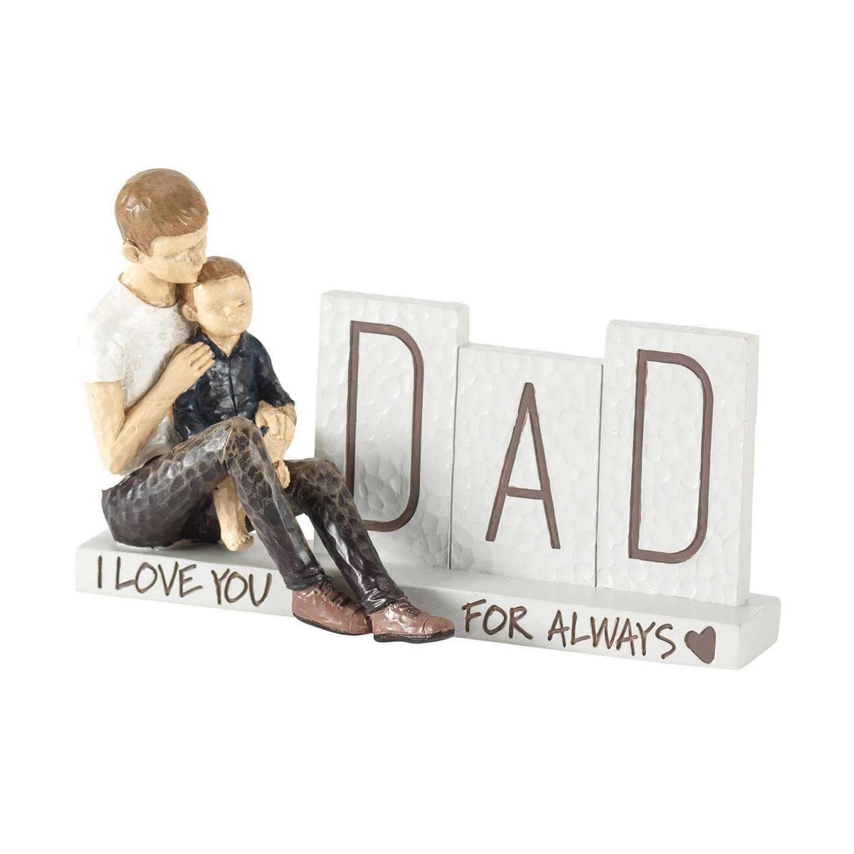 DAD AND CHILD I LOVE YOU FIGURINE