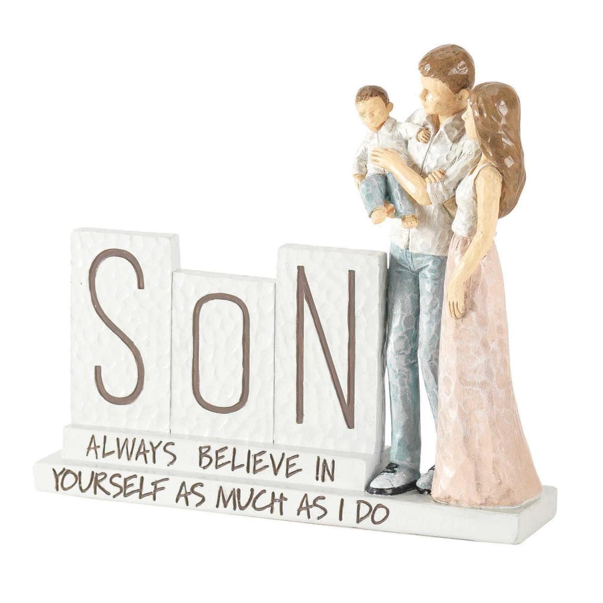 Parents and Son Figurine