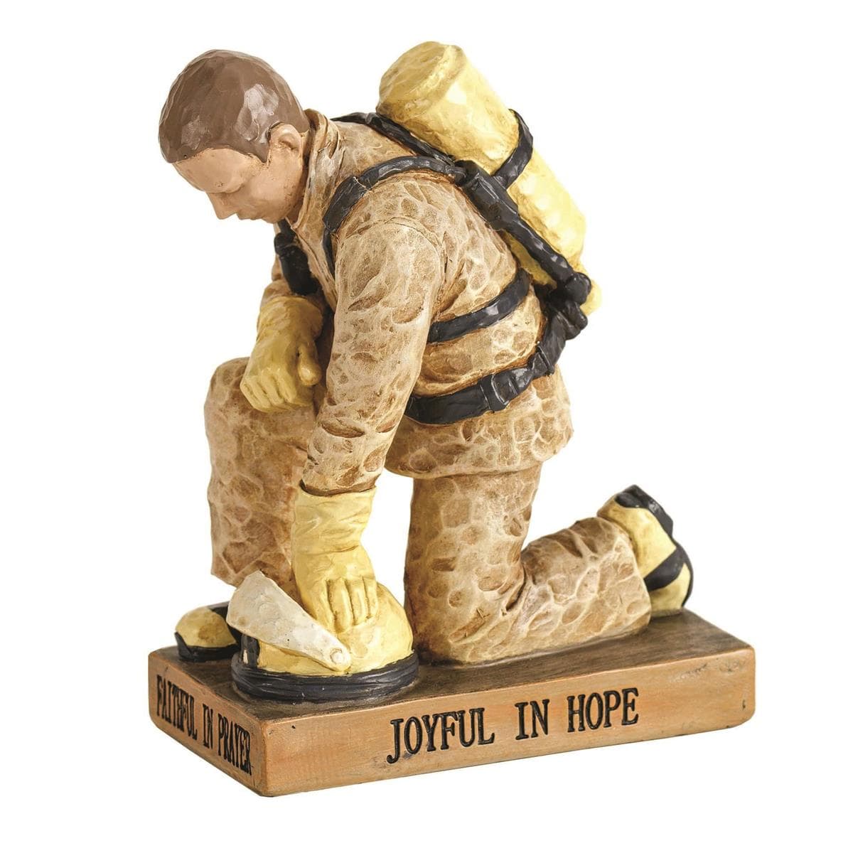 CALLED TO PRAY FIREFIGHTER FIGURINE