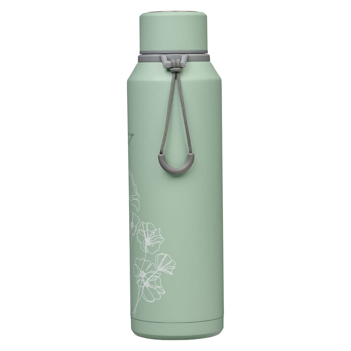 Mercy Hazy Teal Stainless Steel Water Bottle, picture 4