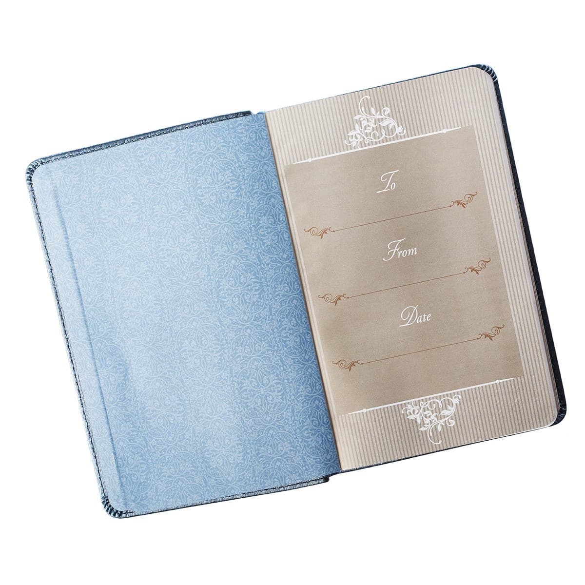 Mr. & Mrs. 366 Devotions for Couples Blue Faux Leather Devotional, picture 4