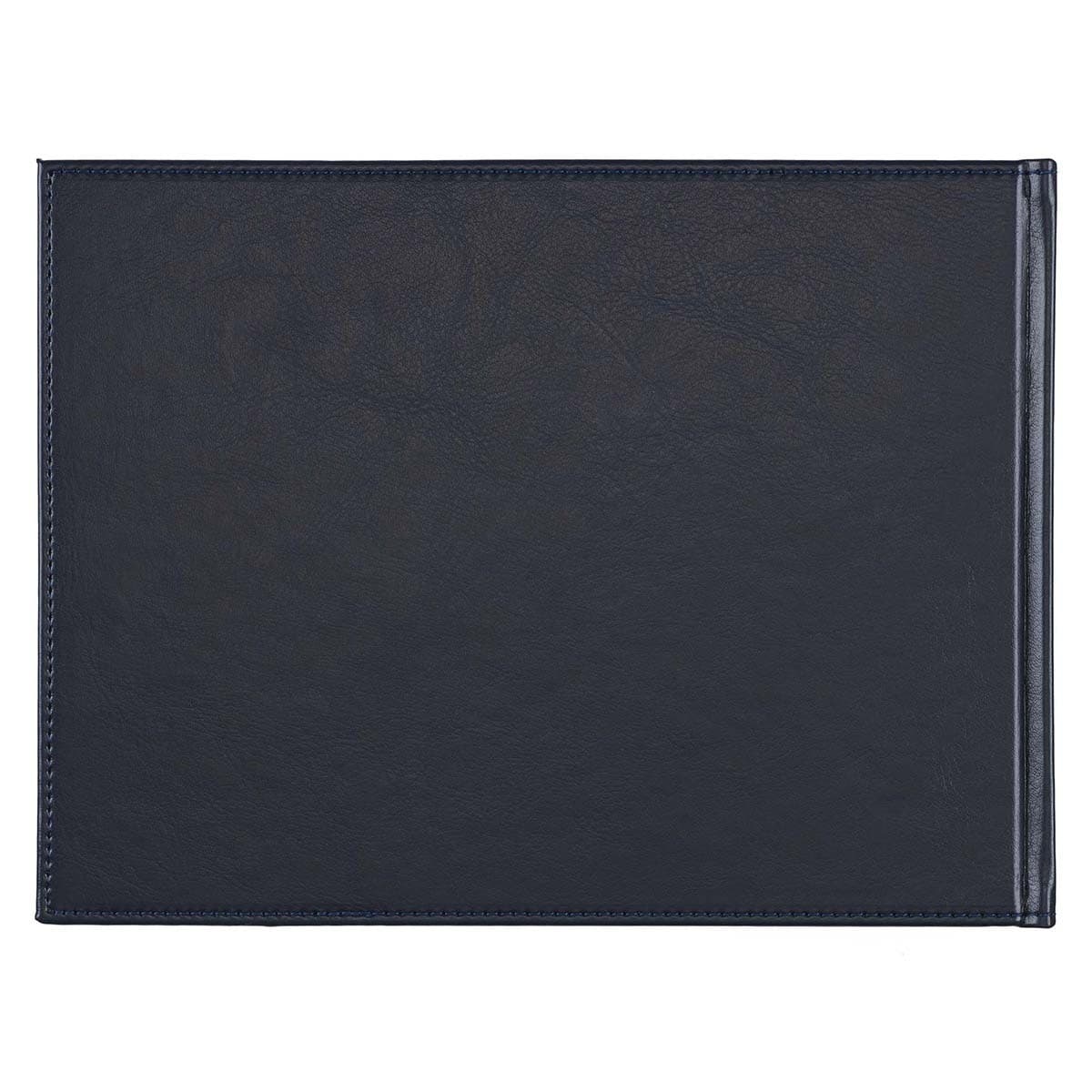 In Loving Memory Navy Faux Leather Medium Guest Book, picture 2
