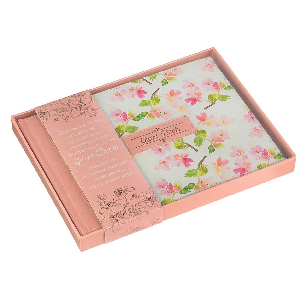 Peach Floral Guest Book, picture 3