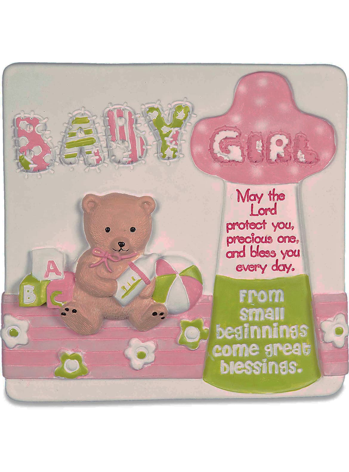 Baby Girl Tabletop Plaque