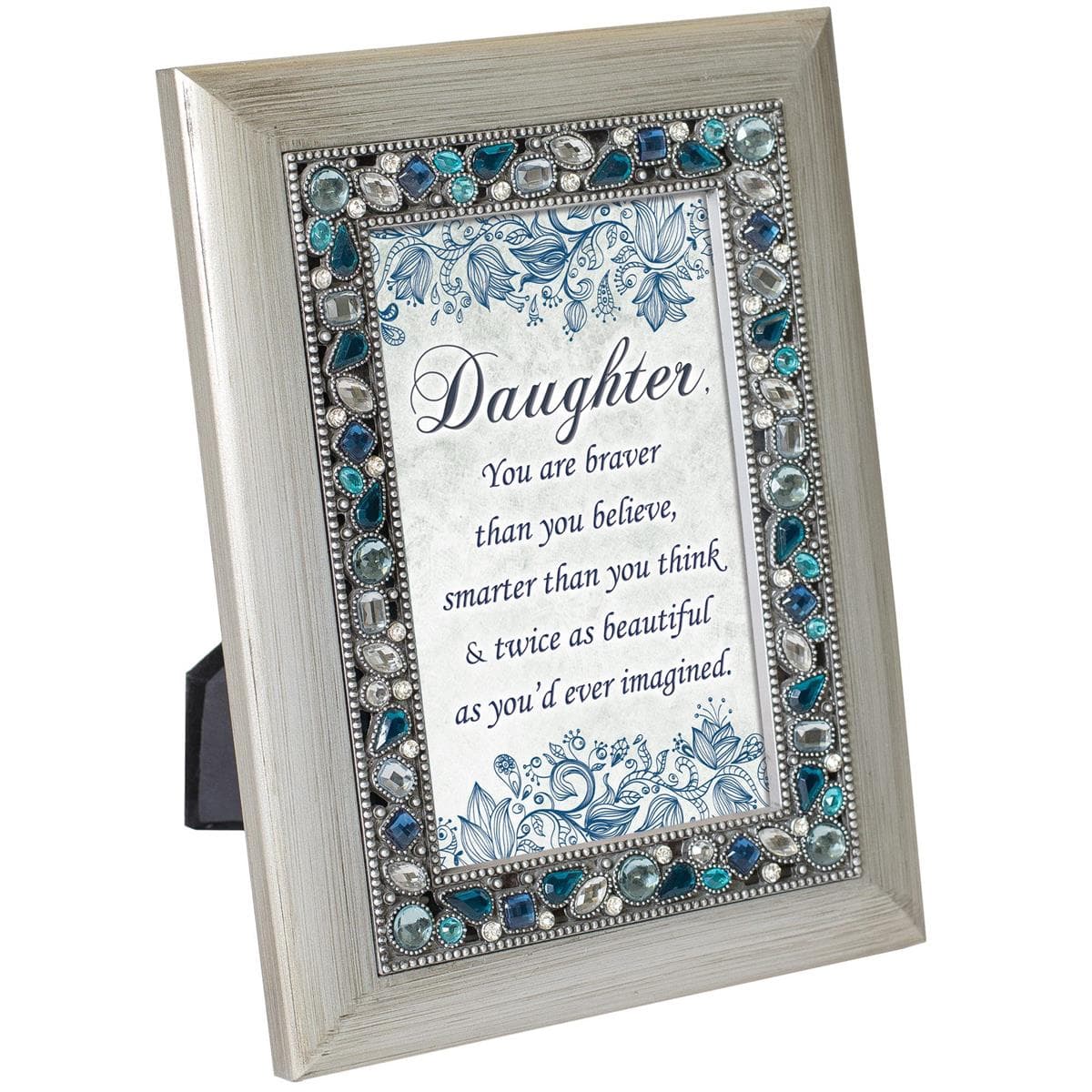 DAUGHTER BRAVER SMARTER BEAUTIFUL FRAME