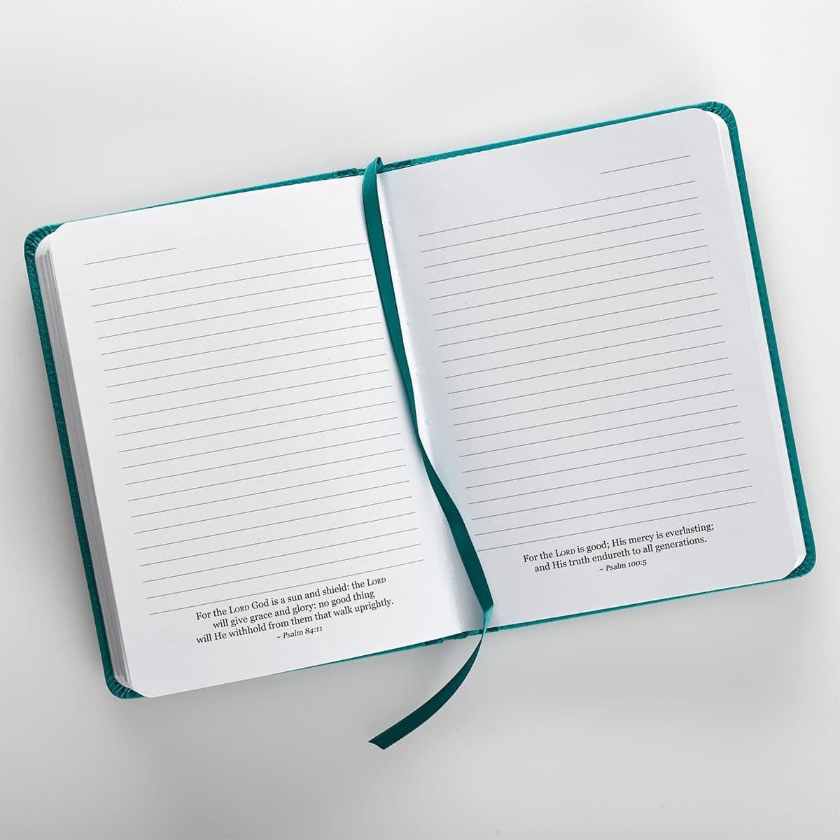 Strength and Dignity - Proverbs 31:25 Teal Faux Leather Handy-sized Journal, picture 6