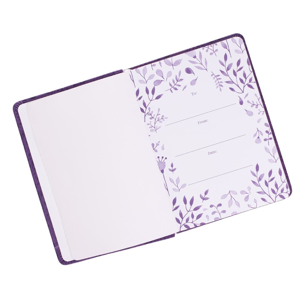 I Can Do All This - Philippians 4:13 Purple Handy-sized Faux Leather Journal, picture 3
