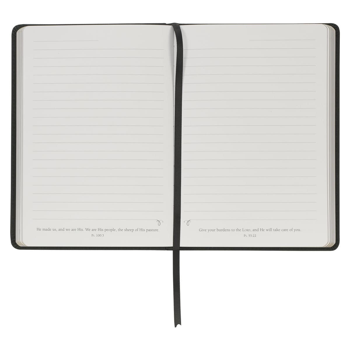 Blessed - Luke 1:45 Charcoal Gray Faux Leather Classic Journal, picture 4