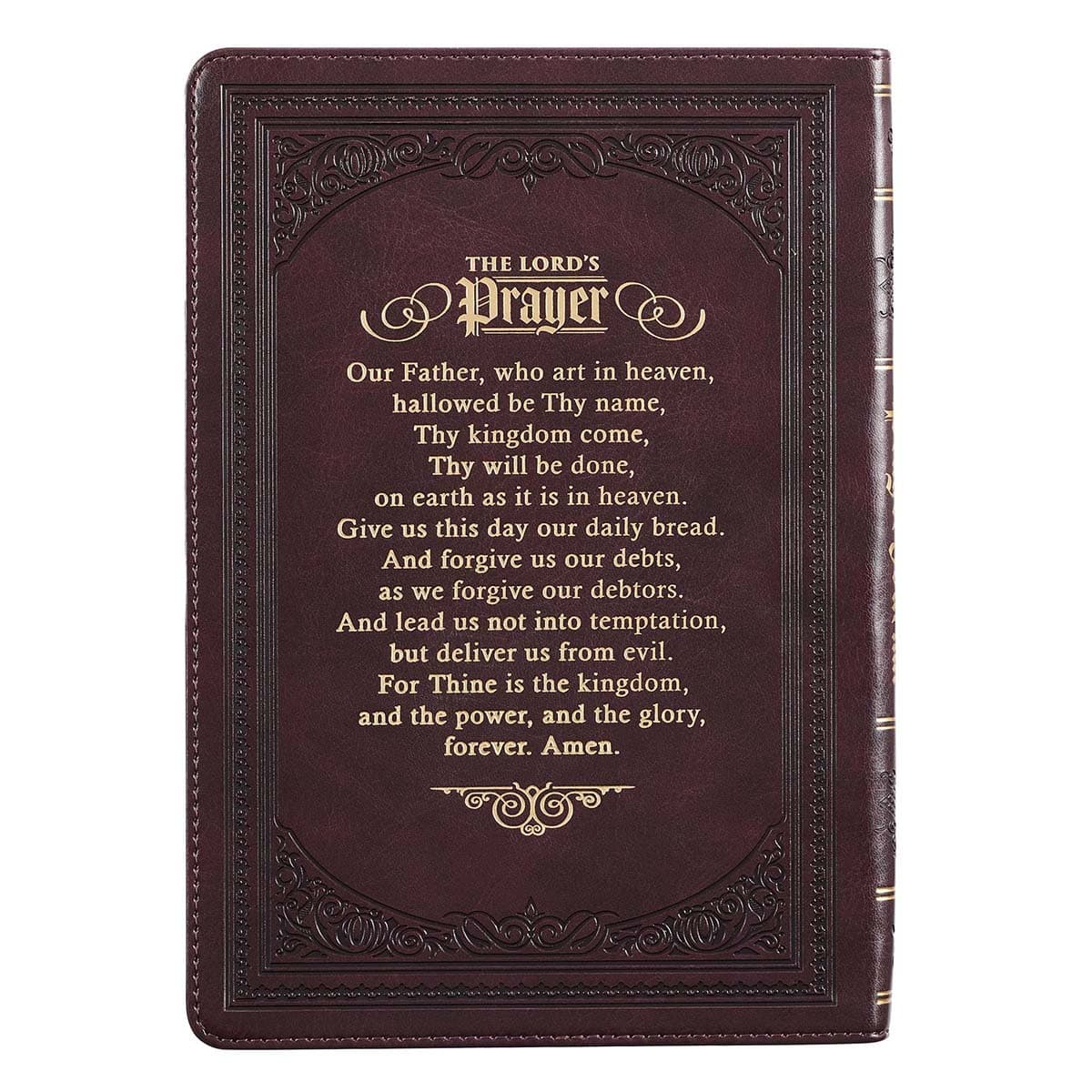 The LORD's Prayer Dark Brown Prompted Prayer Journal, picture 2