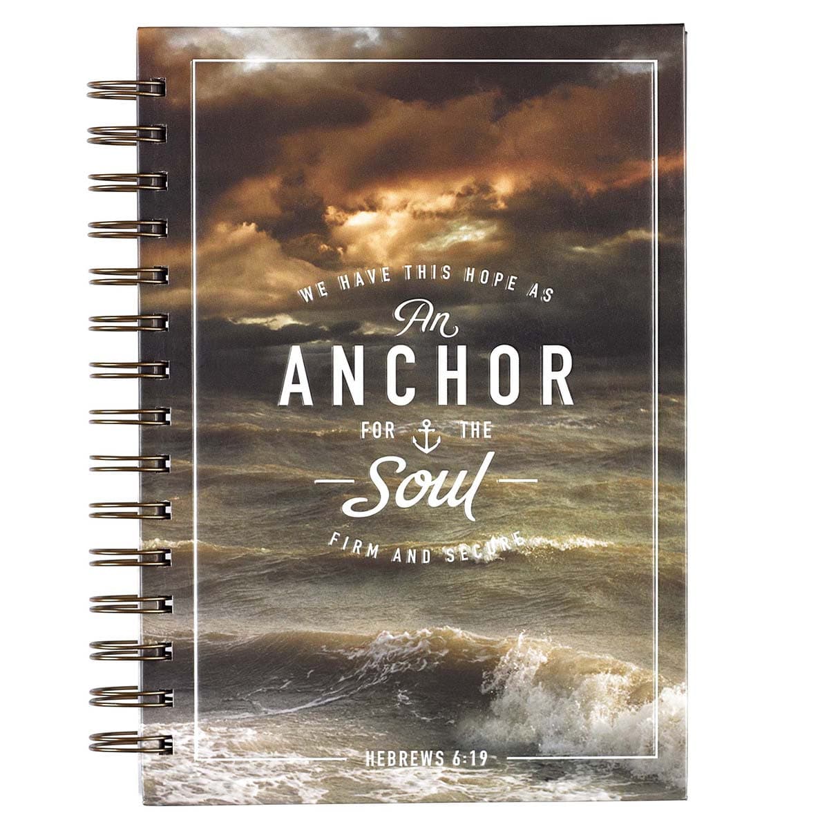 Anchor For The Soul - Hebrews 6:19 Large Wirebound Journal