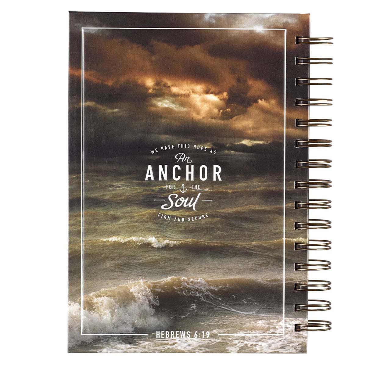 Anchor For The Soul - Hebrews 6:19 Large Wirebound Journal, picture 2