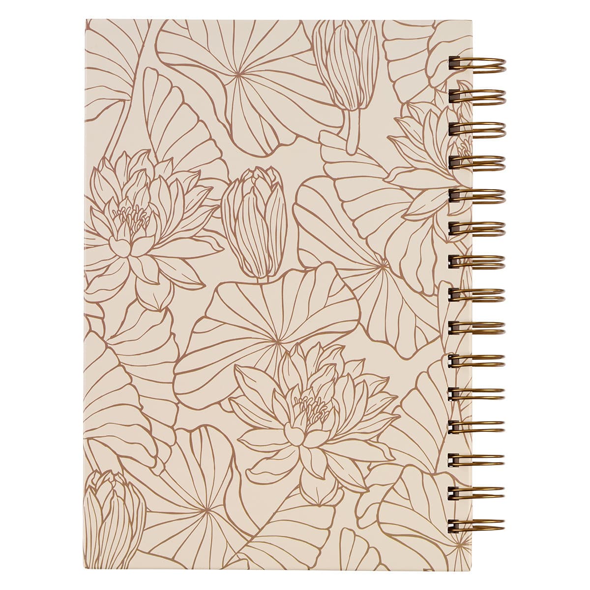 Give Thanks - Psalm 106:1 White and Gold Wirebound Journal, picture 2