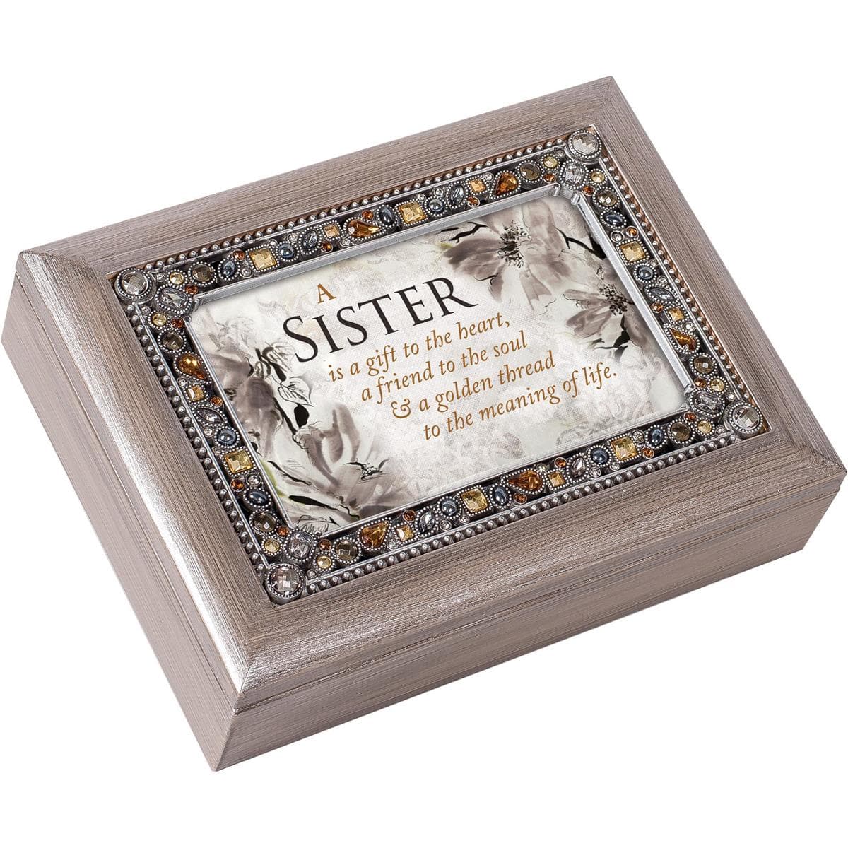 SISTER GIFT FRIEND OF LIFE MUSICAL JEWELLERY BOX