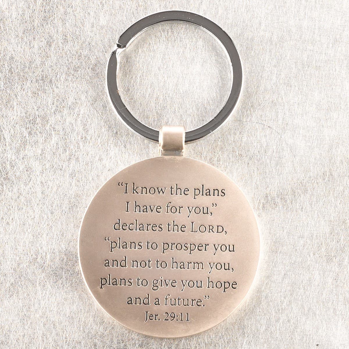 Hat and Tassel Jeremiah 29:11 Graduation Key Ring in Tin, picture 2