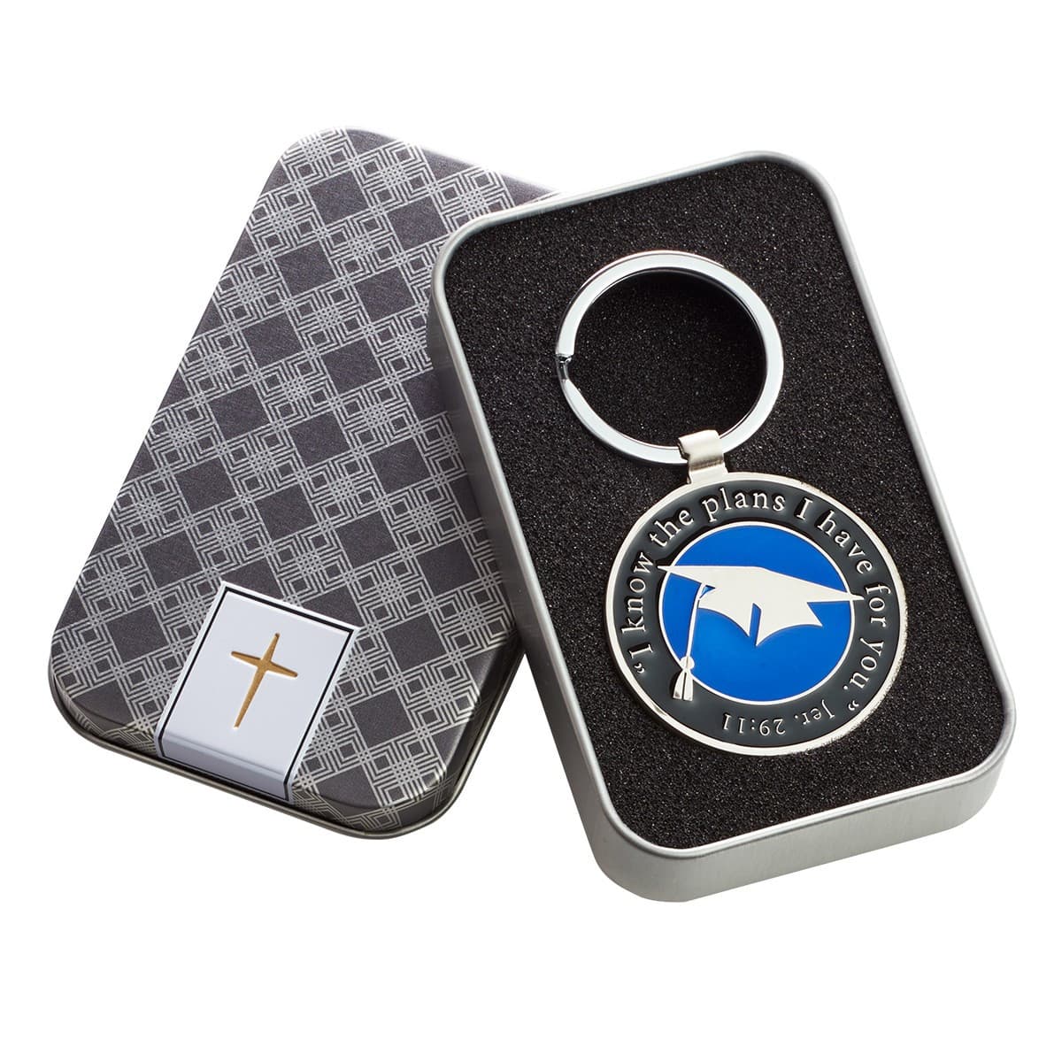 Hat and Tassel Jeremiah 29:11 Graduation Key Ring in Tin, picture 4