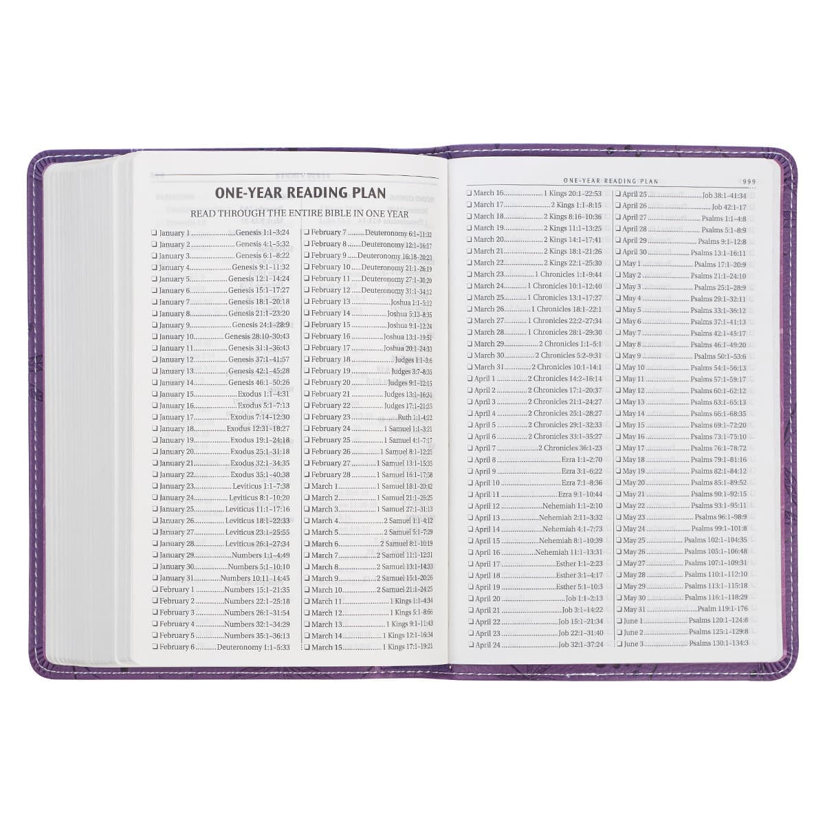 Purple Faux Leather Compact King James Version Bible, picture 7