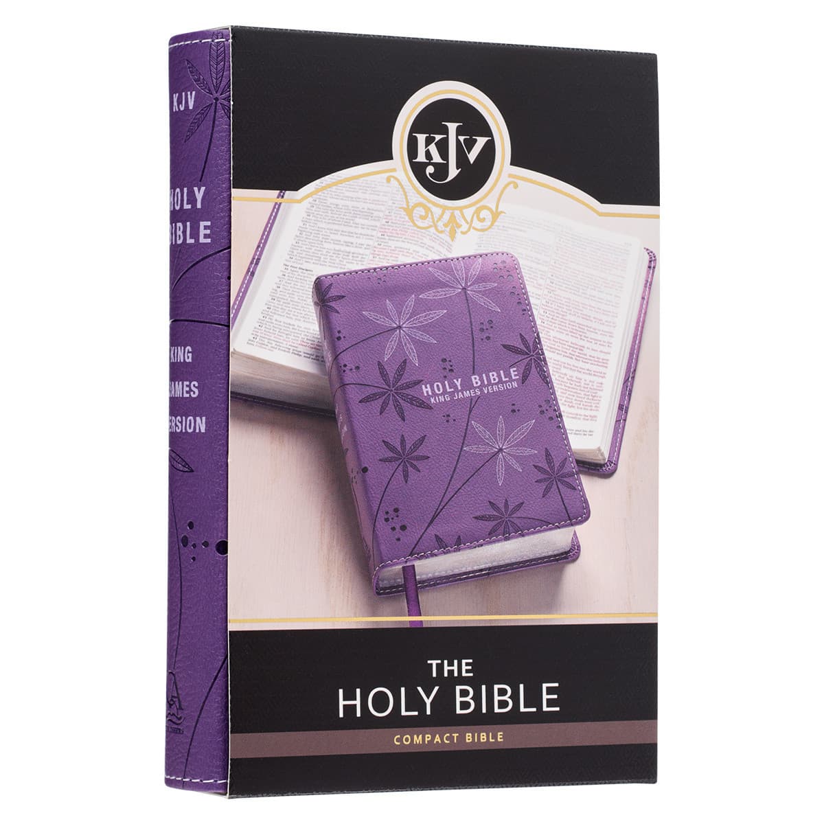Purple Faux Leather Compact King James Version Bible, picture 9