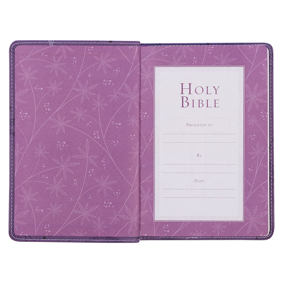 Purple Faux Leather Compact King James Version Bible, picture 4