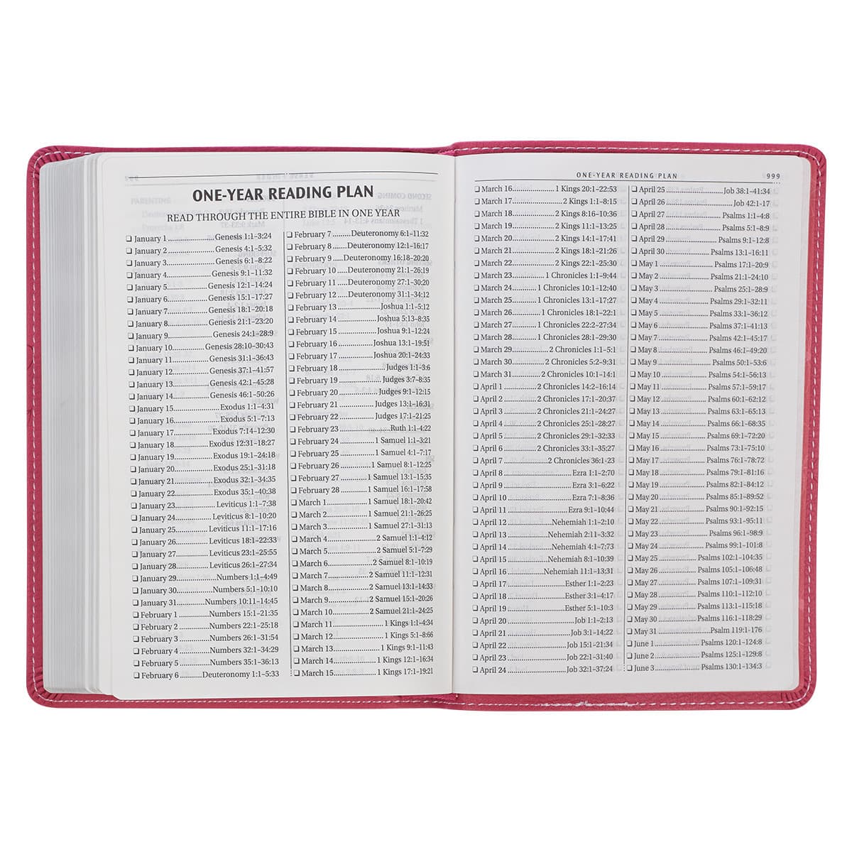 Pink Faux Leather Compact King James Version Bible, picture 8