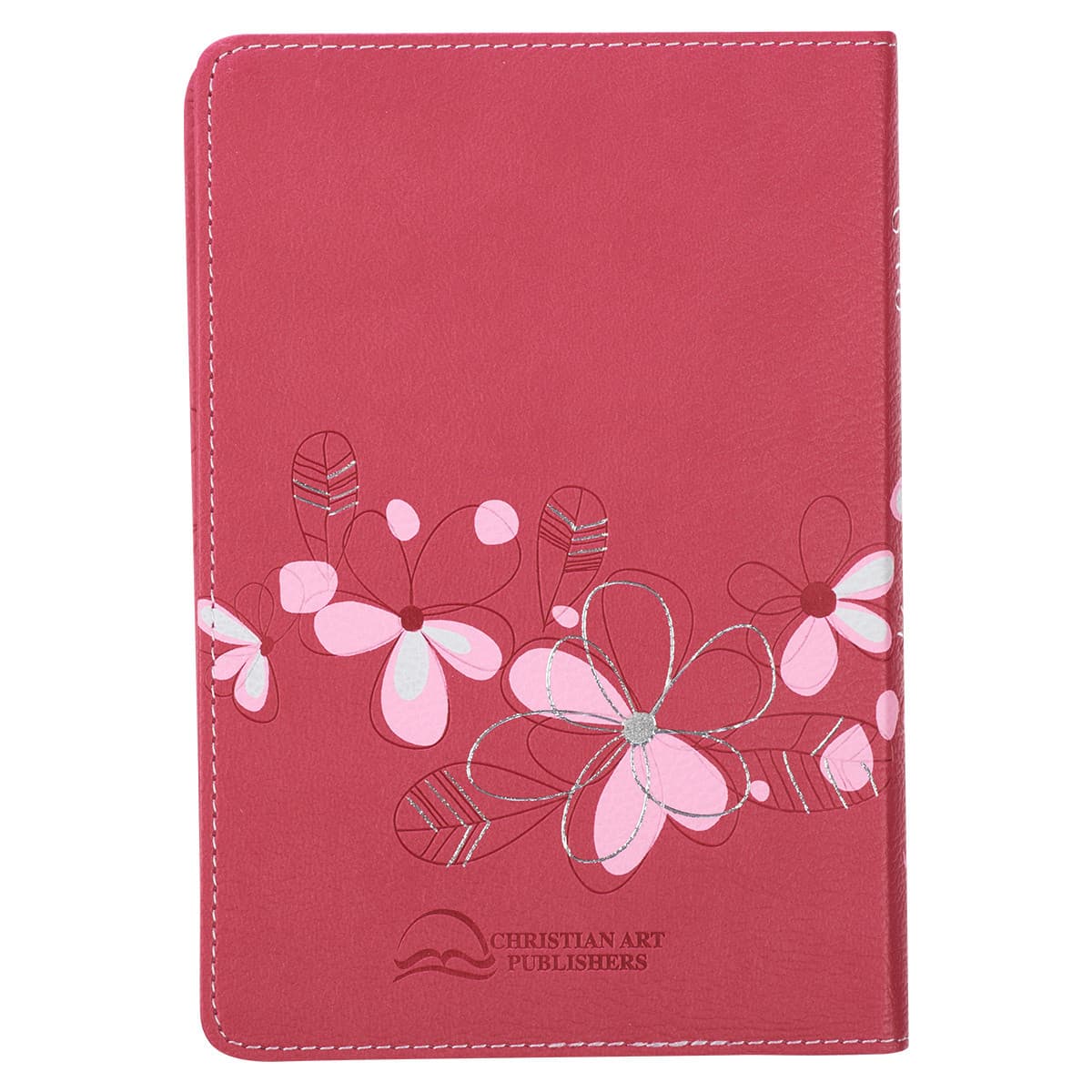 Pink Faux Leather Compact King James Version Bible, picture 2