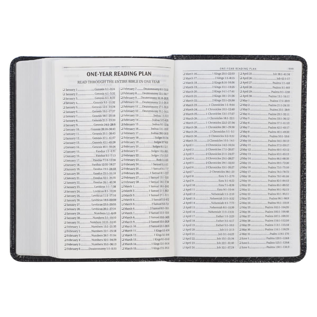 Black Faux Leather King James Version Pocket Bible, picture 8