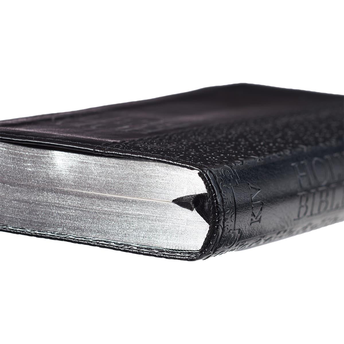 Black Faux Leather King James Version Pocket Bible, picture 5