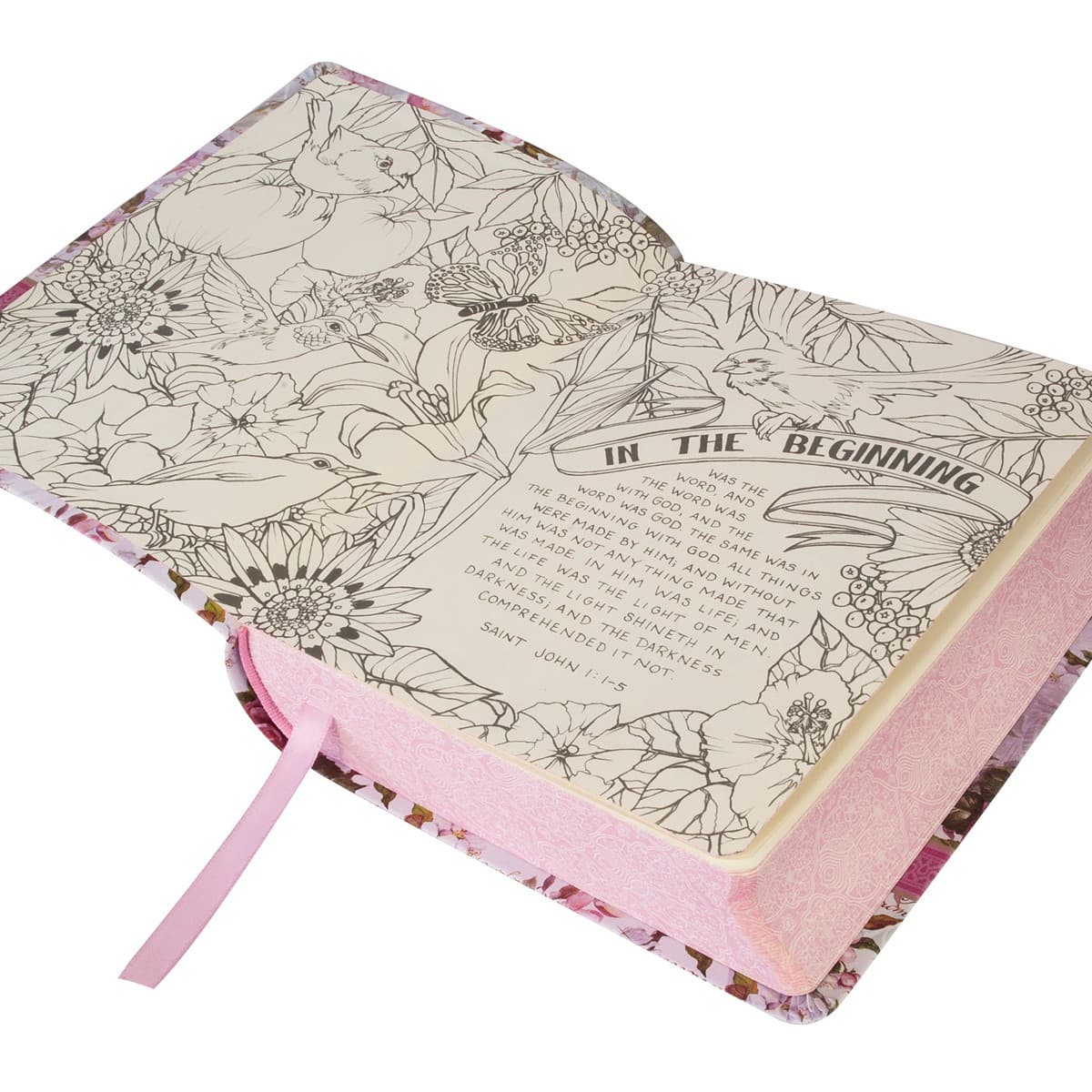 Silky Floral Printed KJV My Creative Bible, picture 3