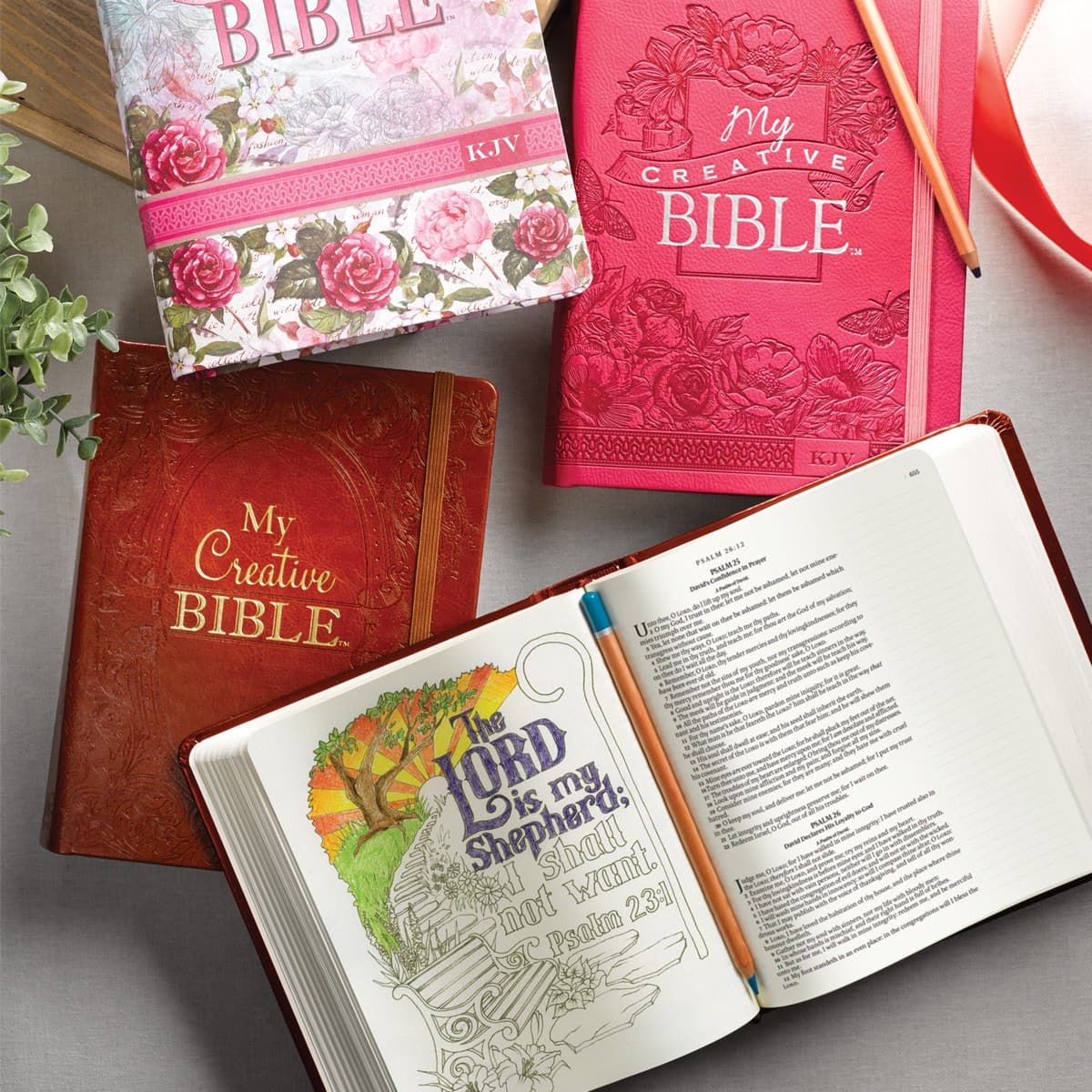 Silky Floral Printed KJV My Creative Bible, picture 6