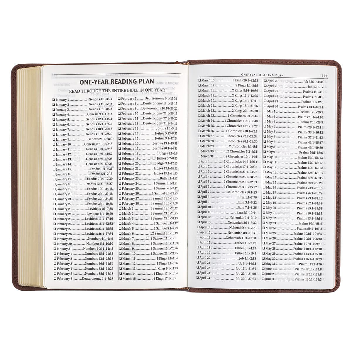 Chestnut Brown Faux Leather Compact King James Version Bible, picture 6
