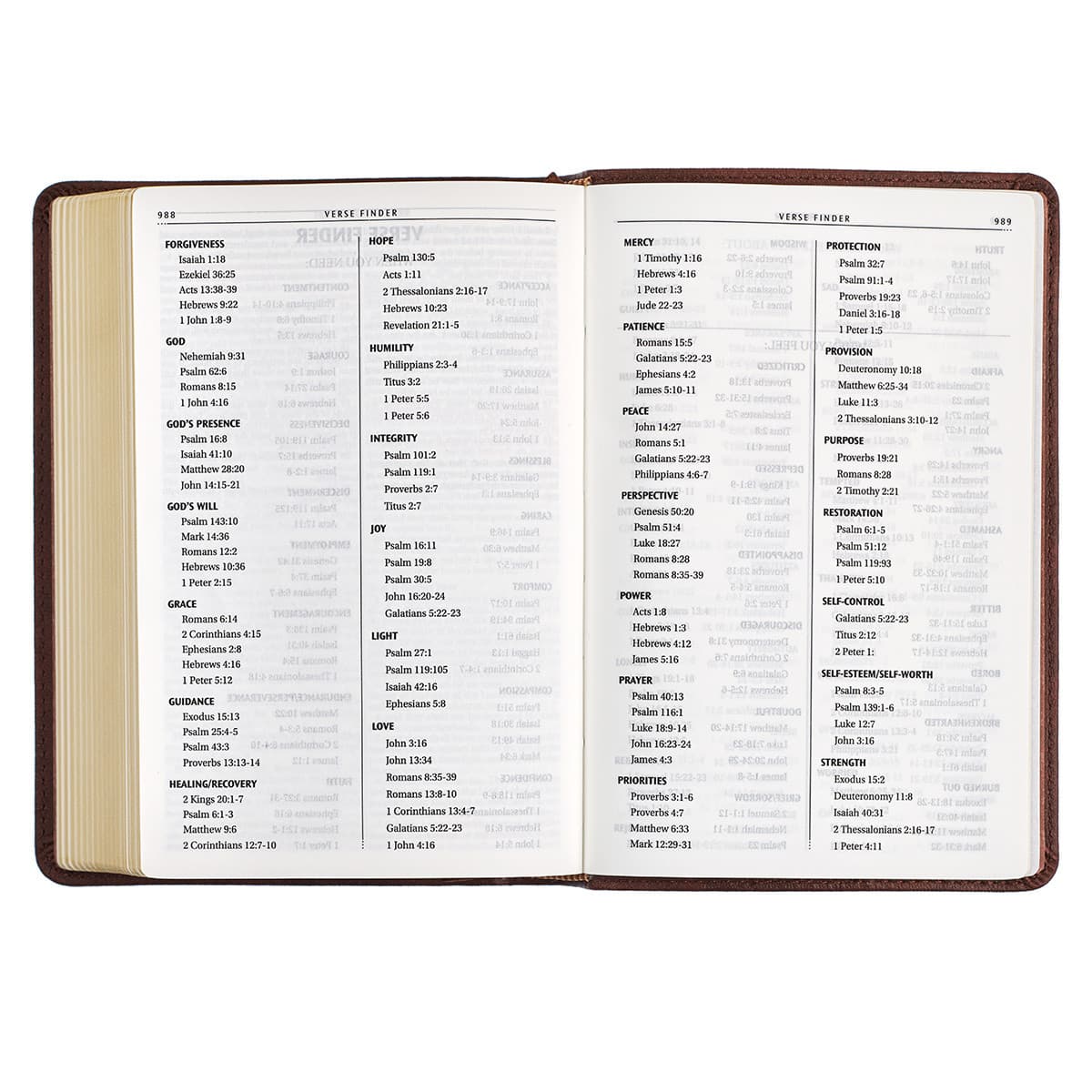 Chestnut Brown Faux Leather Compact King James Version Bible, picture 7