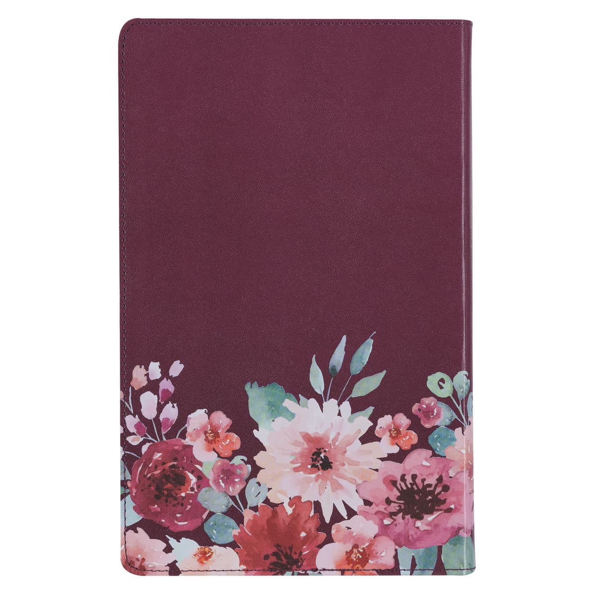 Purple Floral Faux Leather Giant Print Standard-size King James Version Bible with Thumb Index, picture 2