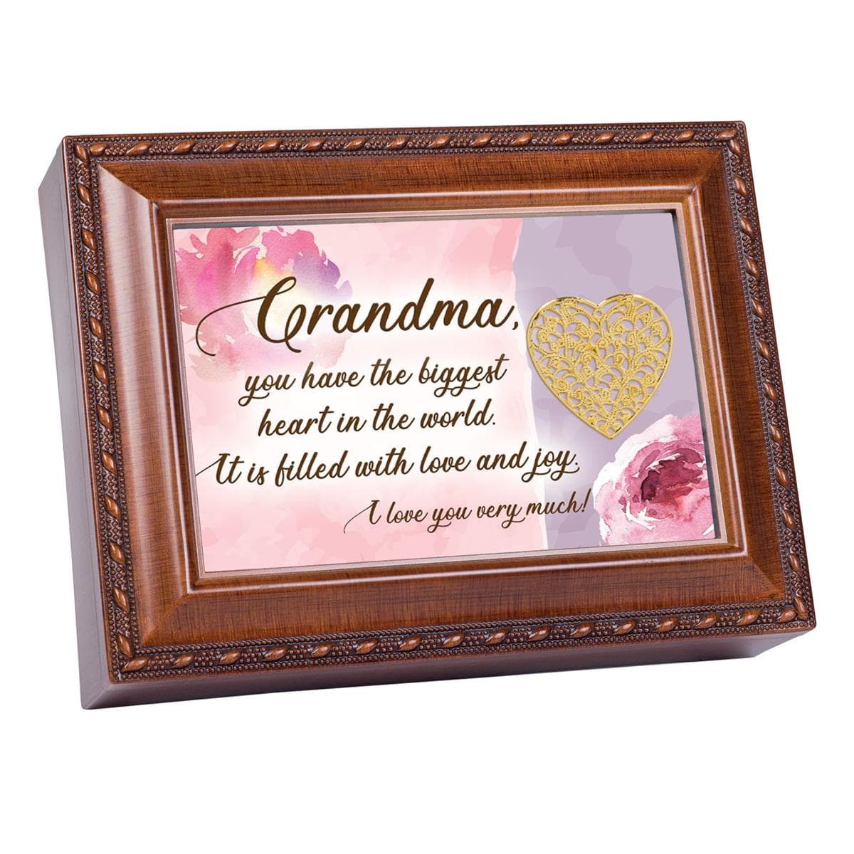GRANDMA YOU HAVE BIGGEST HEART MUSICAL JEWELRY BOX