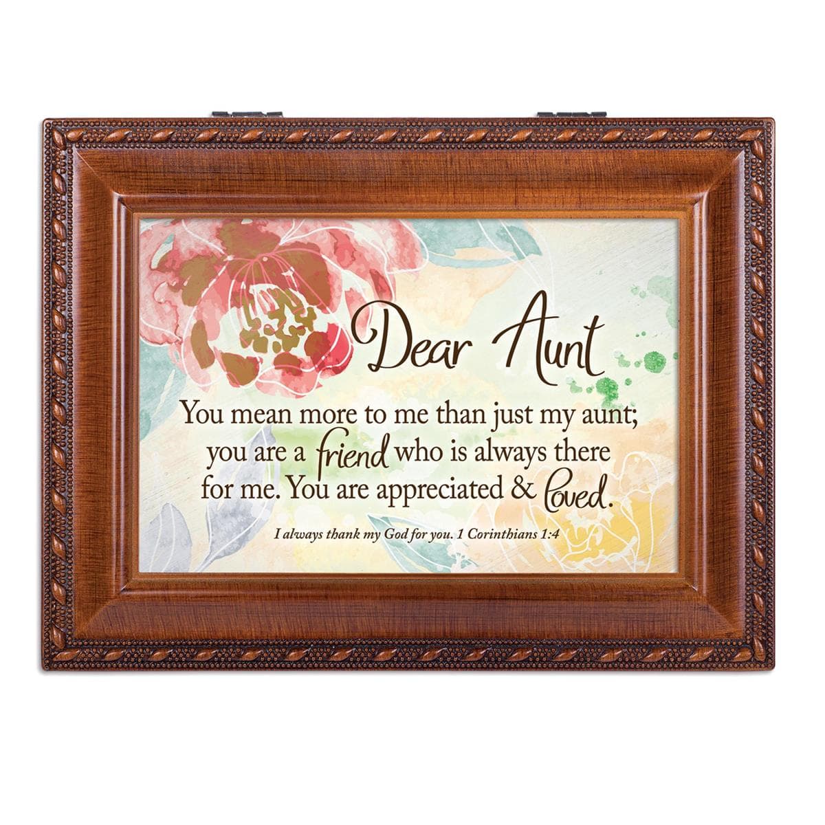 DEAR AUNT YOU MEAN MORE TO ME MUSICAL JEWELRY BOX, picture 3