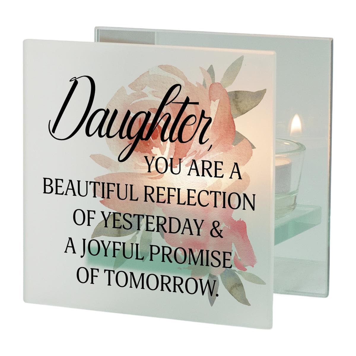 Daughter Beautiful Reflection Tealight Candle Holder, picture 3