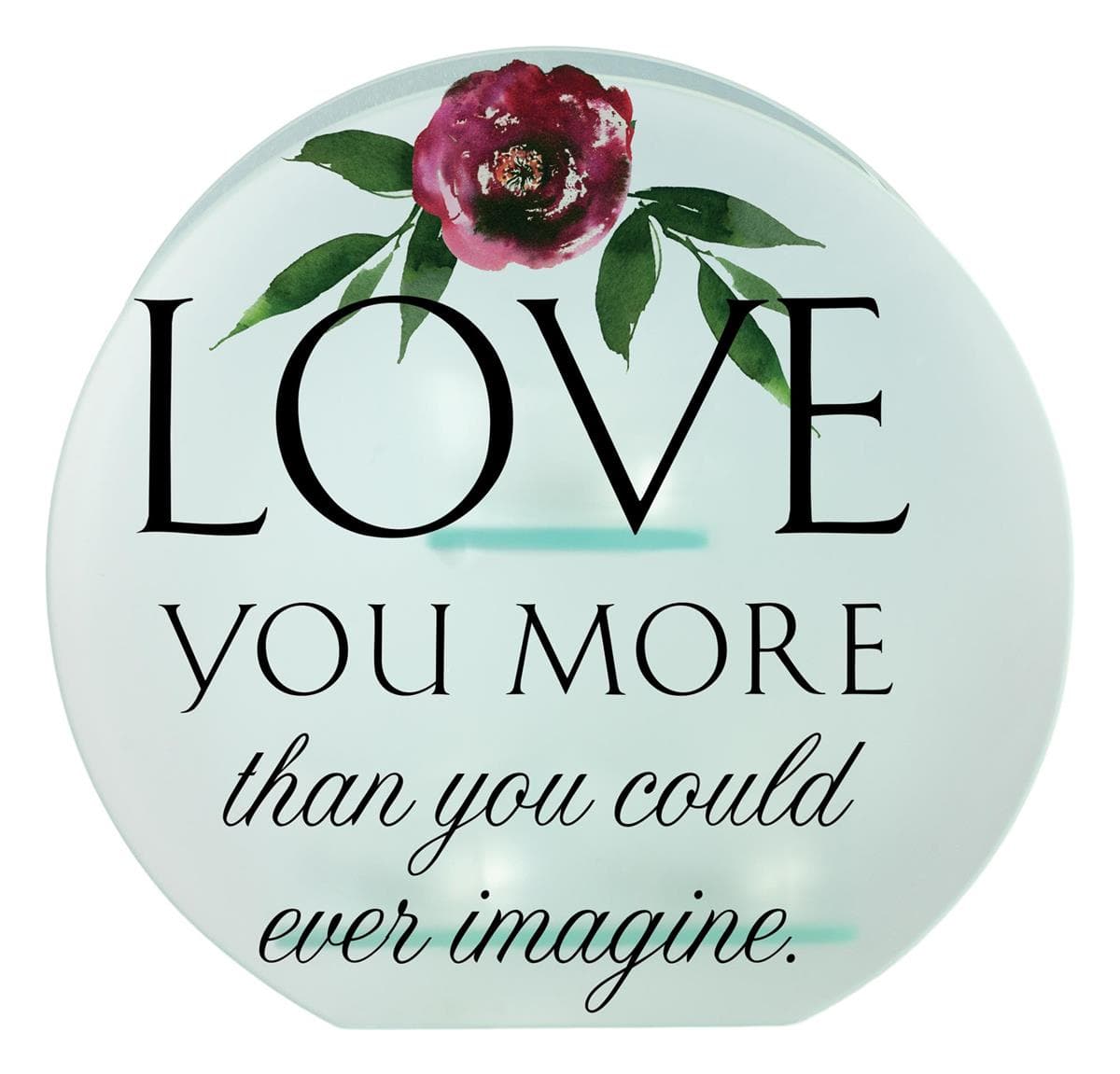 LOVE YOU MORE THAN YOU COULD EVER TEALIGHT CANDLEHOLDER, picture 2
