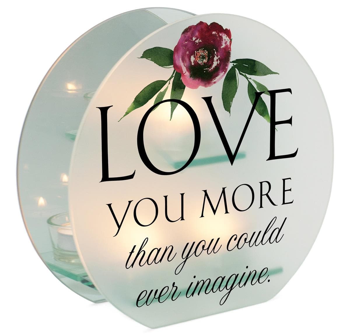 LOVE YOU MORE THAN YOU COULD EVER TEALIGHT CANDLEHOLDER, picture 3