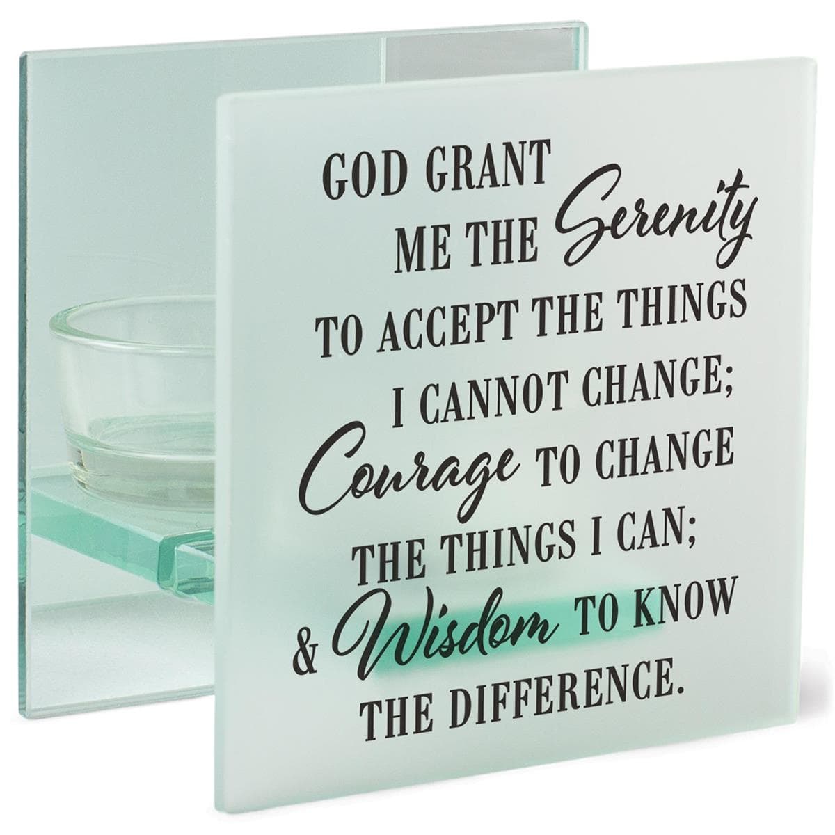 SERENITY PRAYER TEALIGHT CANDLEHOLDER