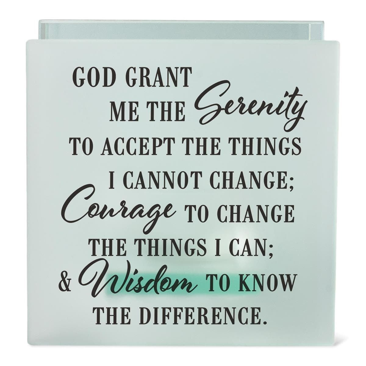 SERENITY PRAYER TEALIGHT CANDLEHOLDER, picture 2