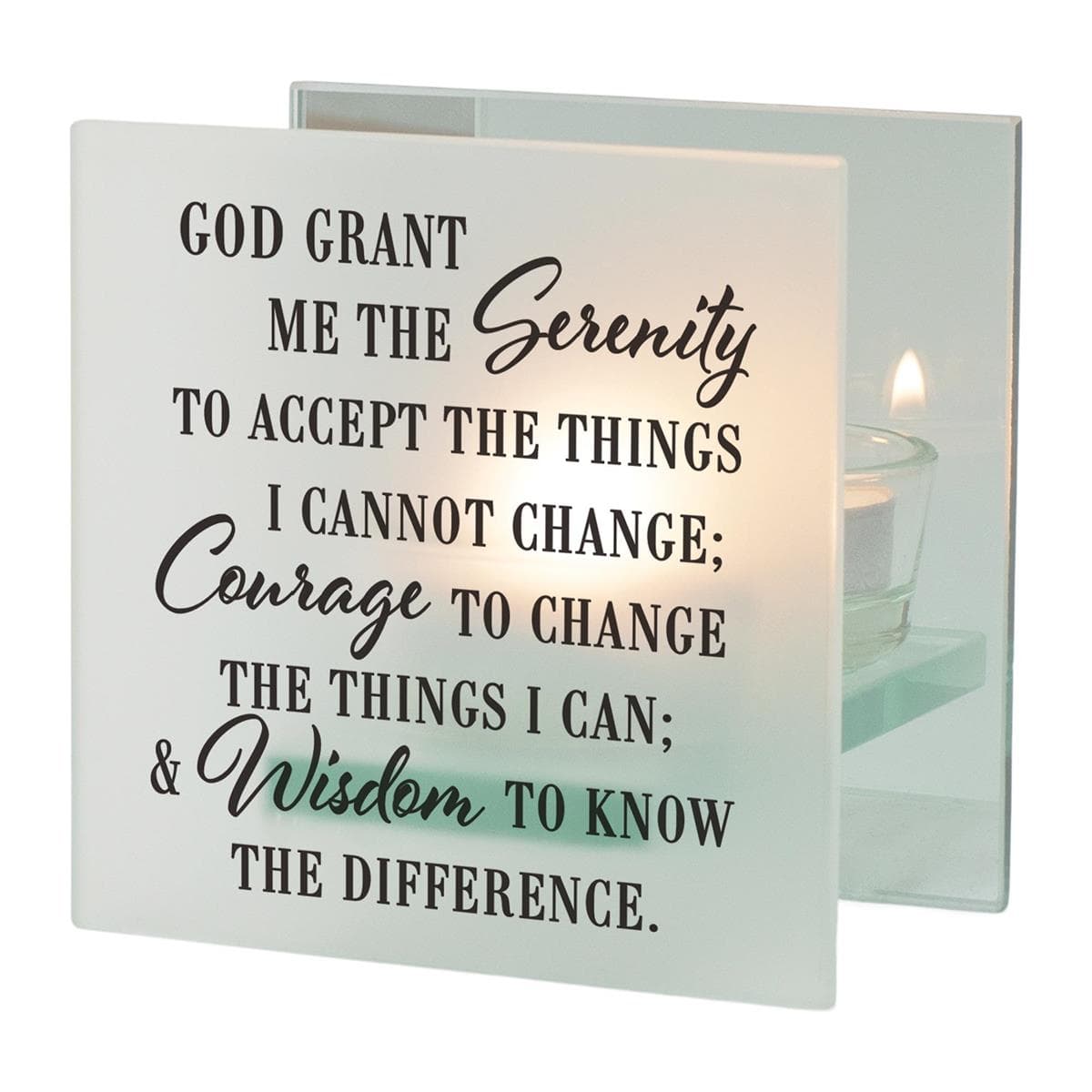 SERENITY PRAYER TEALIGHT CANDLEHOLDER, picture 3