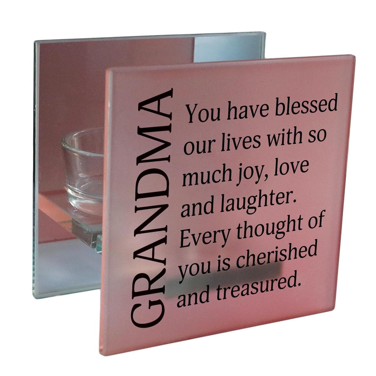 GRANDMA, BLESSED OUR LIVES TEALIGHT CANDLEHOLDER
