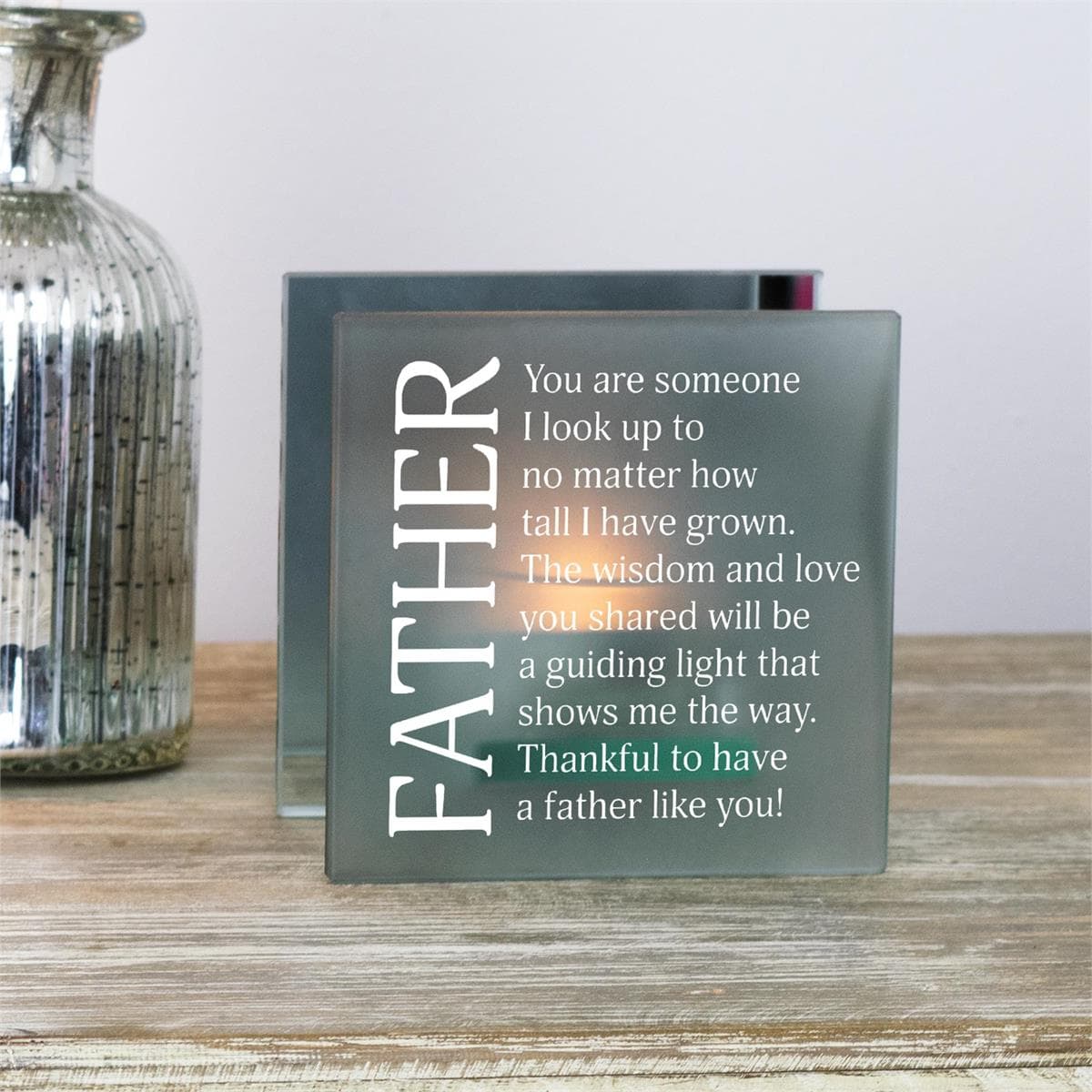 Father, Someone I Look Up to Tealight Candle Holder, picture 2
