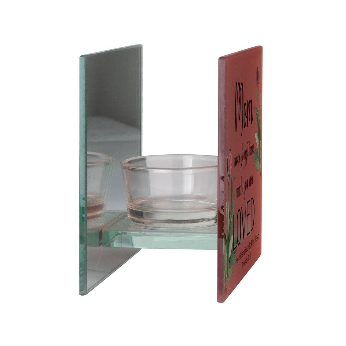 MOM, YOU ARE LOVED PROVERBS 31:28 TEALIGHT CANDLE HOLDER, picture 4