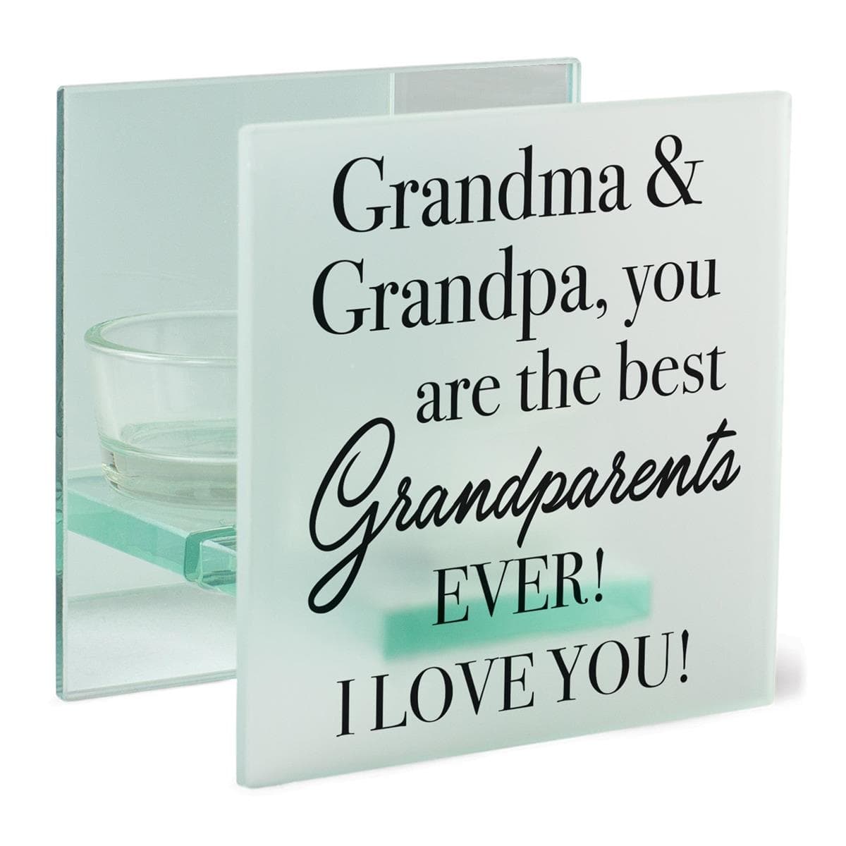 GRANDMA GRANDPA, YOU ARE THE BEST TEALIGHT CANDLE HOLDER