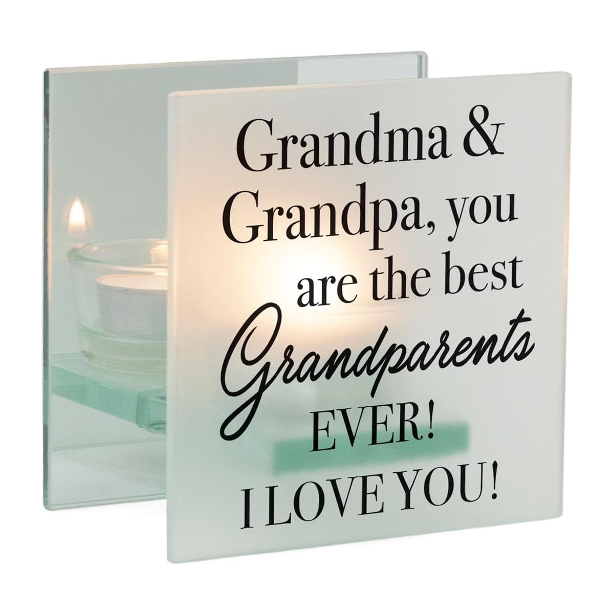 GRANDMA GRANDPA, YOU ARE THE BEST TEALIGHT CANDLE HOLDER, picture 2