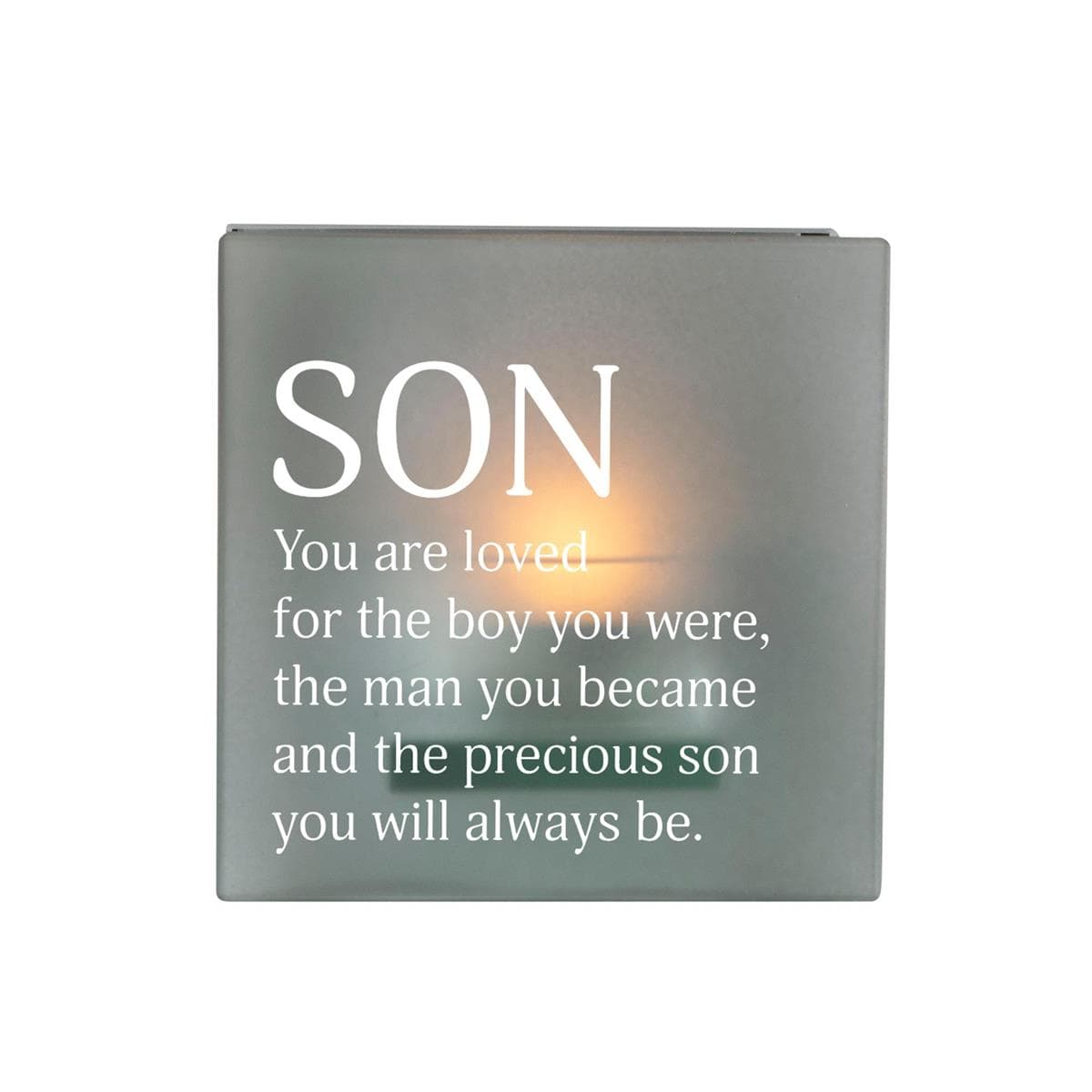 SON, YOU ARE LOVED TEALIGHT CANDLE HOLDER, picture 3