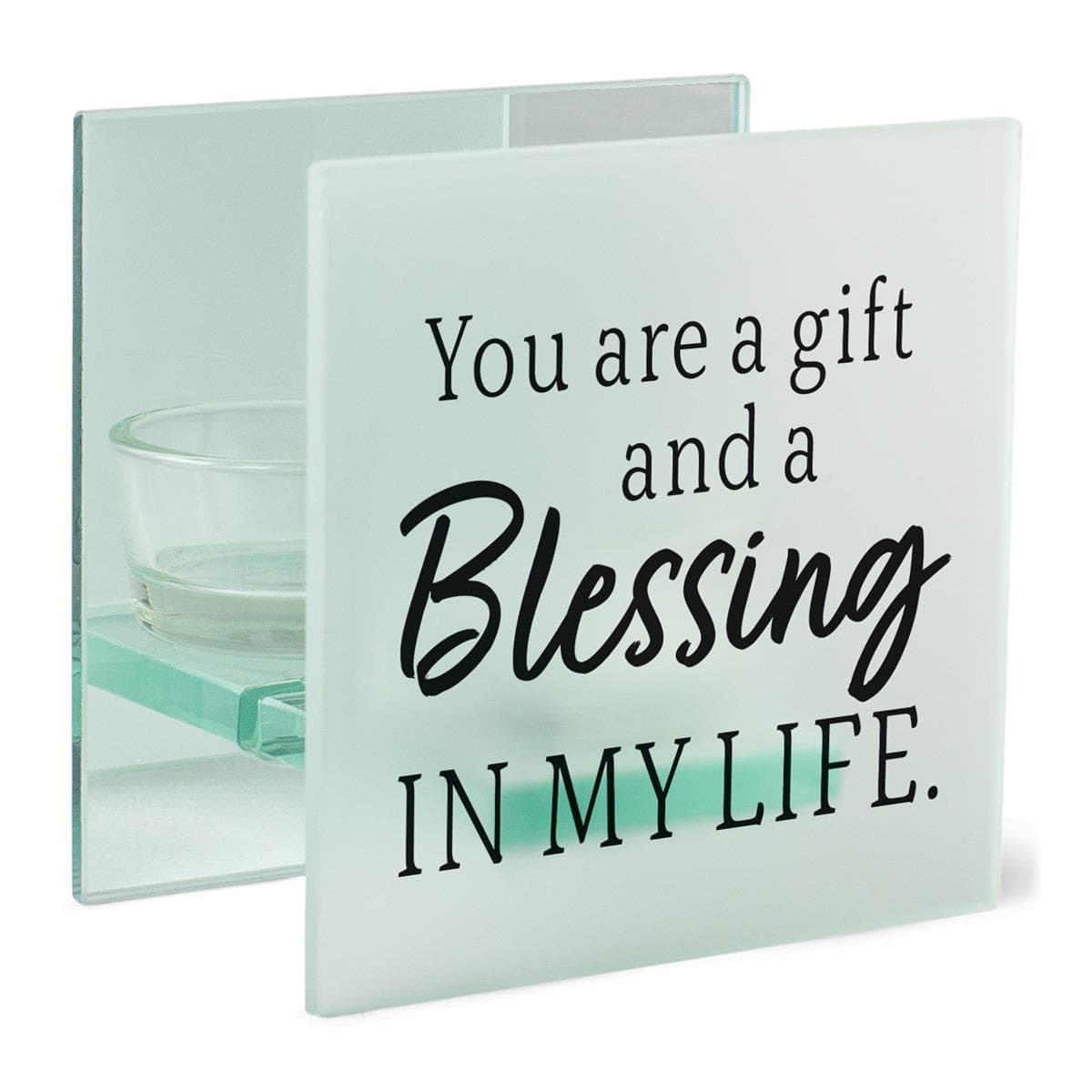 YOU ARE A GIFT AND A BLESSING LED TEALIGHT CANDLE HOLDER